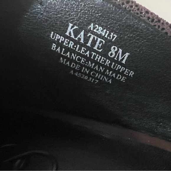 LOGO by Lori Goldstein ColorBlock Purple Brown Heels Leather Upper Sz 8 Like New - Picture 15 of 16